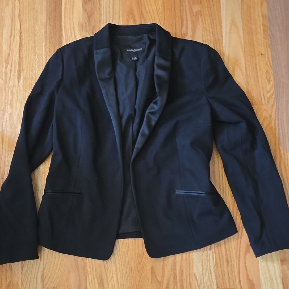 Black Blazer with Satin Lapel
